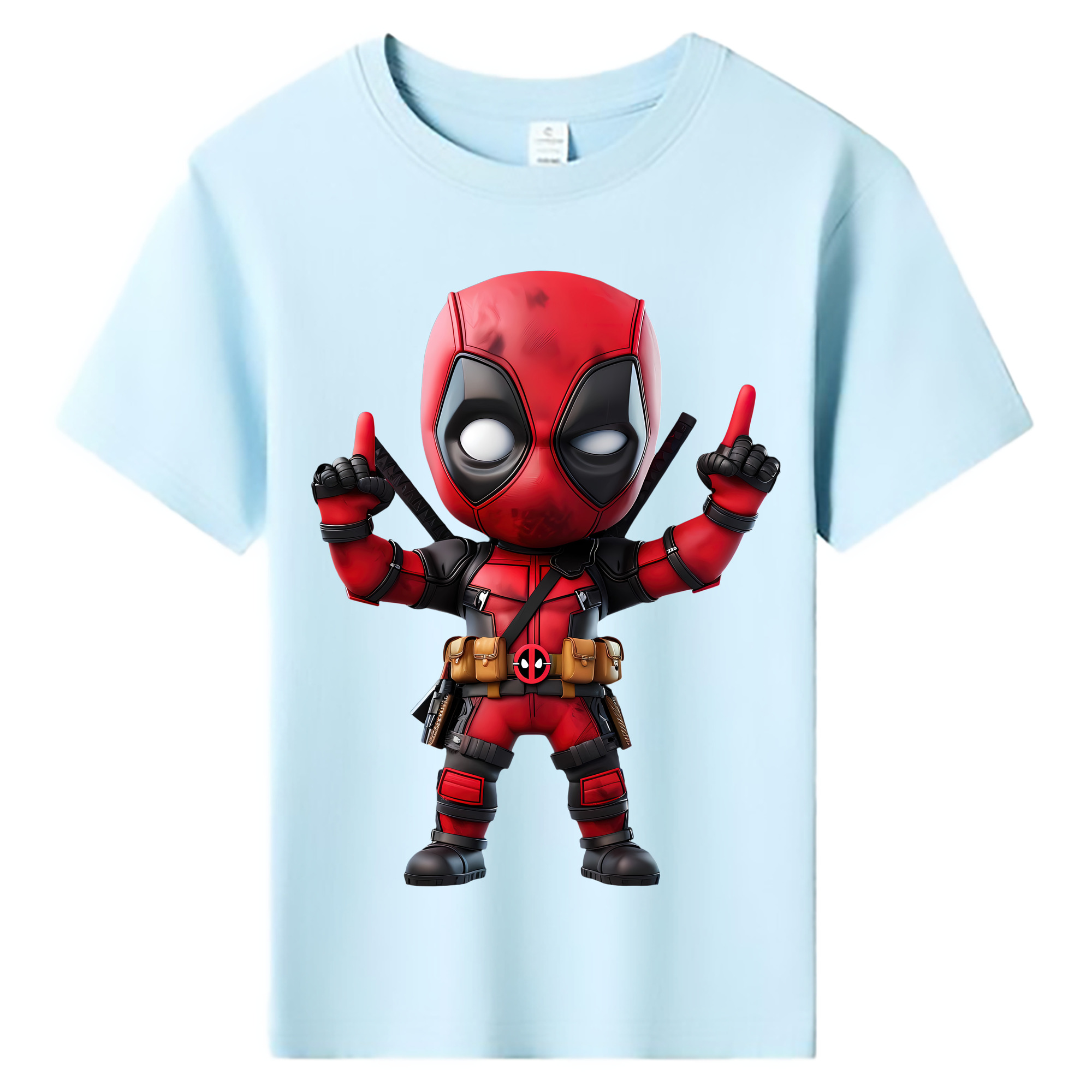 （画像用） Deadpool デッドプール 綿100％キッズTシャツ（フロントプリント）